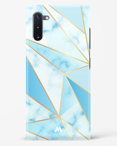 Marble Triangles Gold and Blue Hard Case Phone Cover (Samsung)