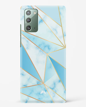 Marble Triangles Gold and Blue Hard Case Phone Cover (Samsung)