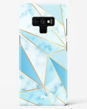 Marble Triangles Gold and Blue Hard Case Phone Cover-(Samsung)