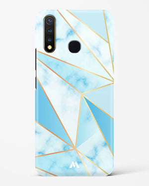 Marble Triangles Gold and Blue Hard Case Phone Cover (Vivo)