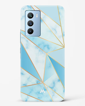 Marble Triangles Gold and Blue Hard Case Phone Cover (Vivo)