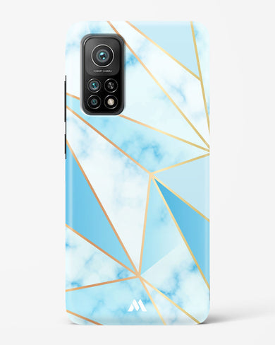 Marble Triangles Gold and Blue Hard Case Phone Cover-(Xiaomi)