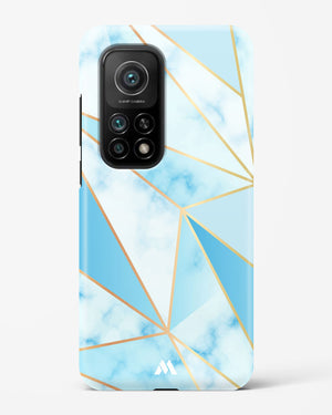 Marble Triangles Gold and Blue Hard Case Phone Cover (Xiaomi)