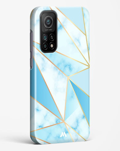 Marble Triangles Gold and Blue Hard Case Phone Cover (Xiaomi)