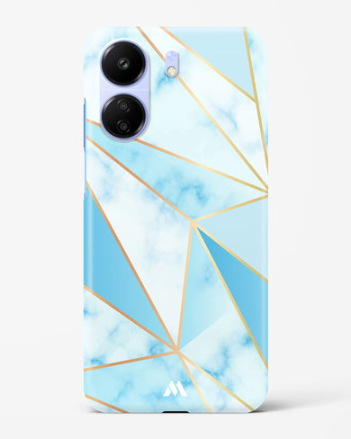 Marble Triangles Gold and Blue Hard Case Phone Cover (Xiaomi)