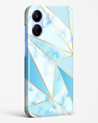 Marble Triangles Gold and Blue Hard Case Phone Cover (Xiaomi)
