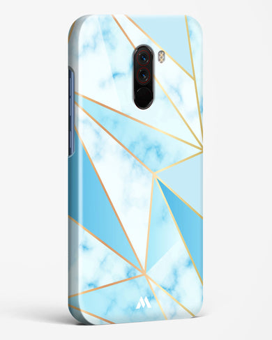 Marble Triangles Gold and Blue Hard Case Phone Cover (Xiaomi)