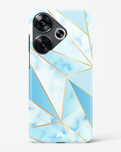 Marble Triangles Gold and Blue Hard Case Phone Cover (Xiaomi)