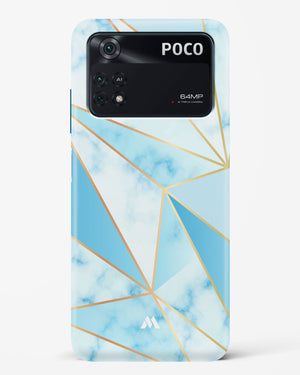 Marble Triangles Gold and Blue Hard Case Phone Cover (Xiaomi)