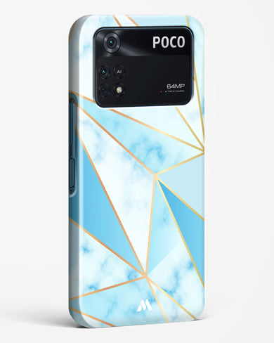 Marble Triangles Gold and Blue Hard Case Phone Cover (Xiaomi)