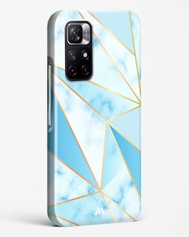 Marble Triangles Gold and Blue Hard Case Phone Cover (Xiaomi)