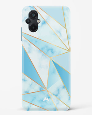 Marble Triangles Gold and Blue Hard Case Phone Cover (Xiaomi)
