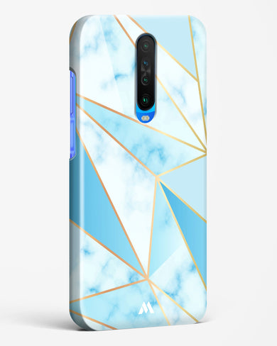 Marble Triangles Gold and Blue Hard Case Phone Cover (Xiaomi)