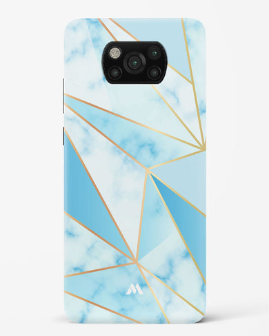 Marble Triangles Gold and Blue Hard Case Phone Cover (Xiaomi)