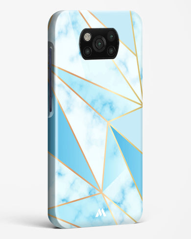 Marble Triangles Gold and Blue Hard Case Phone Cover (Xiaomi)