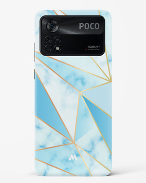 Marble Triangles Gold and Blue Hard Case Phone Cover (Xiaomi)