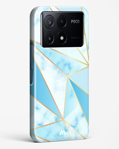 Marble Triangles Gold and Blue Hard Case Phone Cover (Xiaomi)