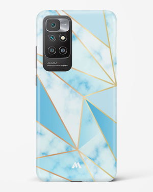 Marble Triangles Gold and Blue Hard Case Phone Cover (Xiaomi)