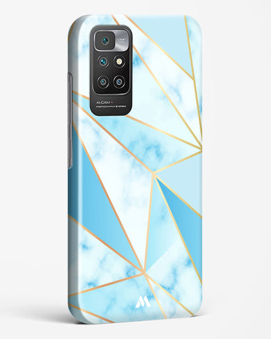 Marble Triangles Gold and Blue Hard Case Phone Cover (Xiaomi)