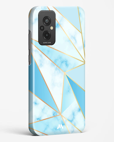 Marble Triangles Gold and Blue Hard Case Phone Cover (Xiaomi)