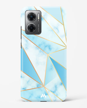 Marble Triangles Gold and Blue Hard Case Phone Cover (Xiaomi)
