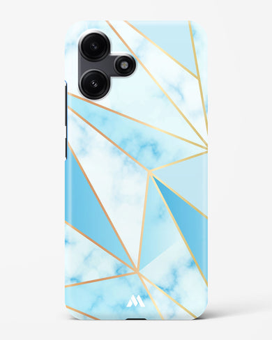 Marble Triangles Gold and Blue Hard Case Phone Cover (Xiaomi)