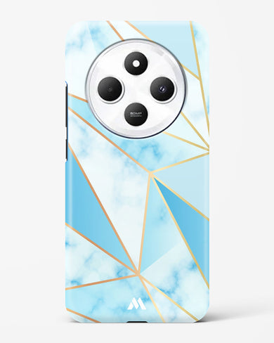 Marble Triangles Gold and Blue Hard Case Phone Cover (Xiaomi)