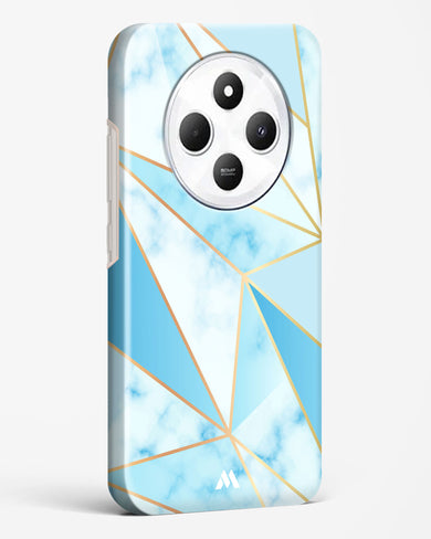 Marble Triangles Gold and Blue Hard Case Phone Cover (Xiaomi)