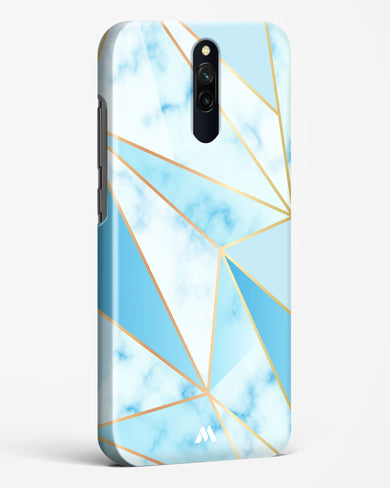 Marble Triangles Gold and Blue Hard Case Phone Cover-(Xiaomi)