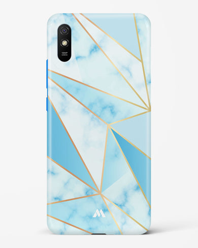 Marble Triangles Gold and Blue Hard Case Phone Cover (Xiaomi)