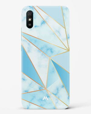 Marble Triangles Gold and Blue Hard Case Phone Cover-(Xiaomi)