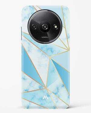 Marble Triangles Gold and Blue Hard Case Phone Cover (Xiaomi)