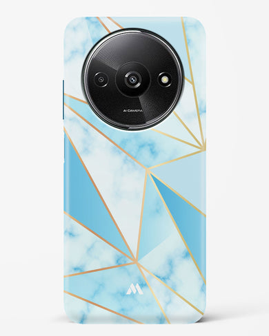 Marble Triangles Gold and Blue Hard Case Phone Cover (Xiaomi)