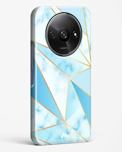 Marble Triangles Gold and Blue Hard Case Phone Cover (Xiaomi)