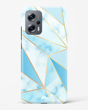 Marble Triangles Gold and Blue Hard Case Phone Cover (Xiaomi)