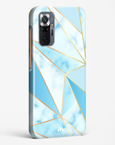 Marble Triangles Gold and Blue Hard Case Phone Cover (Xiaomi)