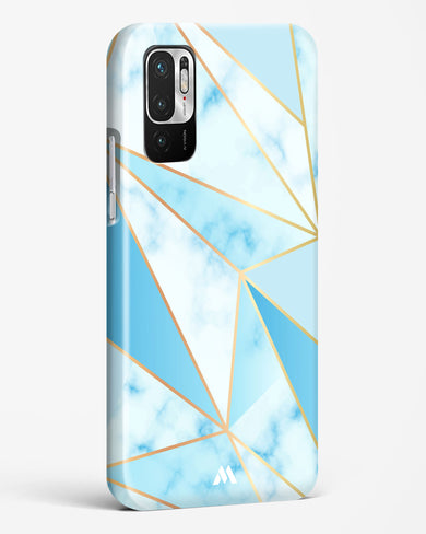 Marble Triangles Gold and Blue Hard Case Phone Cover-(Xiaomi)