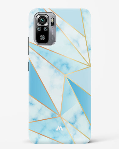 Marble Triangles Gold and Blue Hard Case Phone Cover-(Xiaomi)