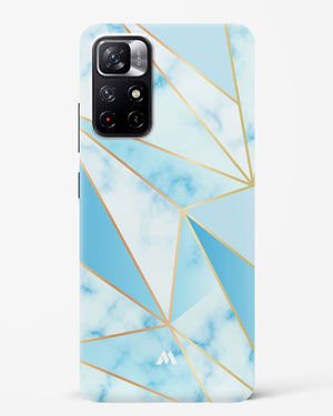 Marble Triangles Gold and Blue Hard Case Phone Cover-(Xiaomi)