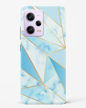 Marble Triangles Gold and Blue Hard Case Phone Cover (Xiaomi)