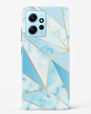 Marble Triangles Gold and Blue Hard Case Phone Cover (Xiaomi)