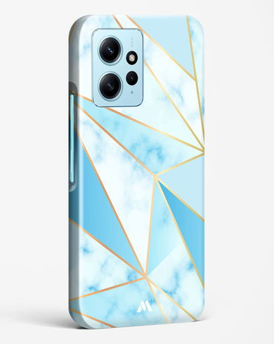 Marble Triangles Gold and Blue Hard Case Phone Cover (Xiaomi)