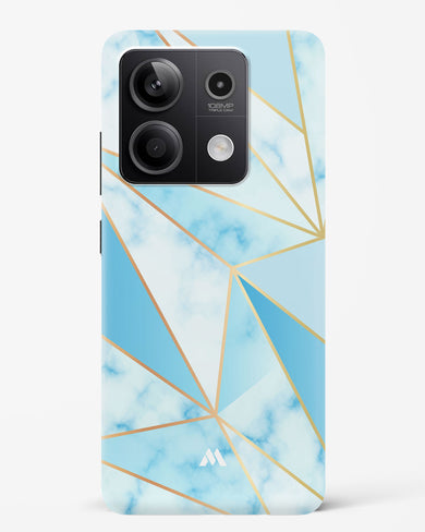 Marble Triangles Gold and Blue Hard Case Phone Cover (Xiaomi)