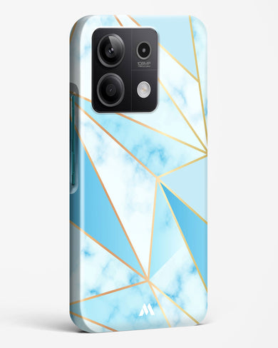 Marble Triangles Gold and Blue Hard Case Phone Cover (Xiaomi)