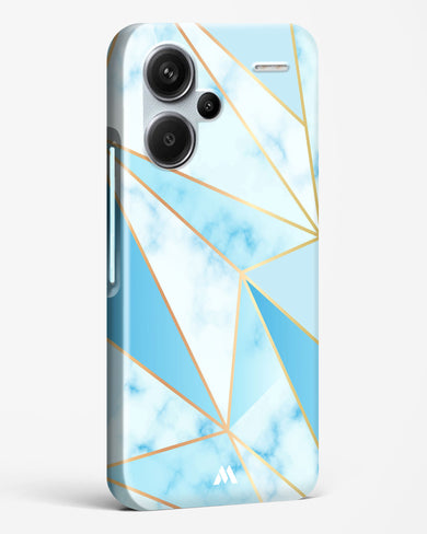 Marble Triangles Gold and Blue Hard Case Phone Cover (Xiaomi)
