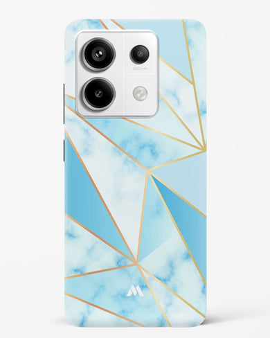 Marble Triangles Gold and Blue Hard Case Phone Cover (Xiaomi)