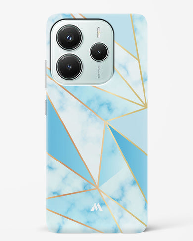 Marble Triangles Gold and Blue Hard Case Phone Cover (Xiaomi)