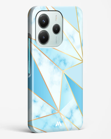 Marble Triangles Gold and Blue Hard Case Phone Cover (Xiaomi)
