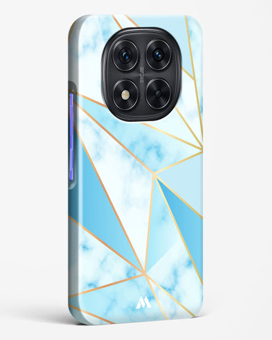Marble Triangles Gold and Blue Hard Case Phone Cover (Xiaomi)