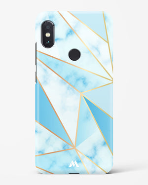 Marble Triangles Gold and Blue Hard Case Phone Cover (Xiaomi)